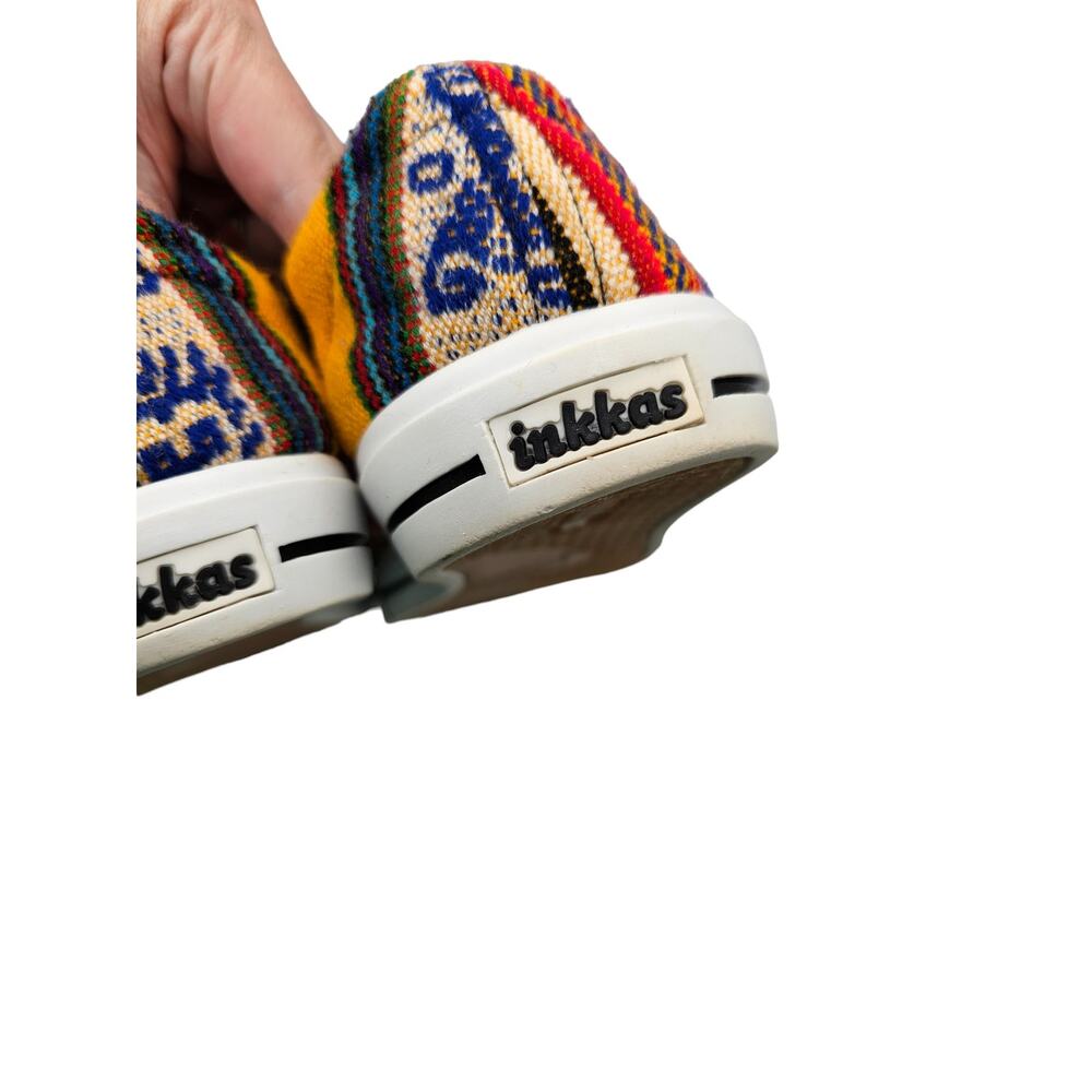 Inkkas Aztec Print Style Lace Up Shoes Sneakers Womens Sz 9 - Picture 4 of 6